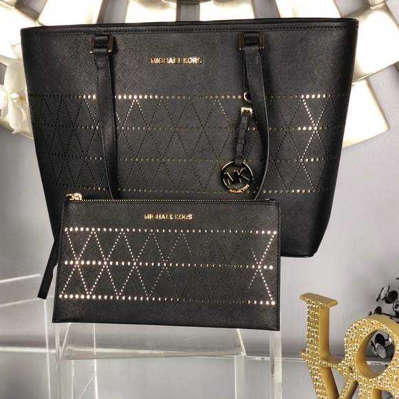 Michael Kors Jet Set Wristlet & Tote Bundle - Picture 2 of 7